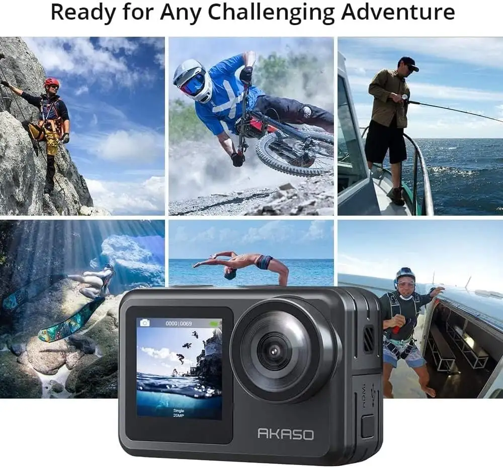 AKASO Brave 7 LE 4K30FPS 20MP WiFi Action Camera with Touch Screen EIS 2.0 - 71lzg3 kisl._ac_sl1000_